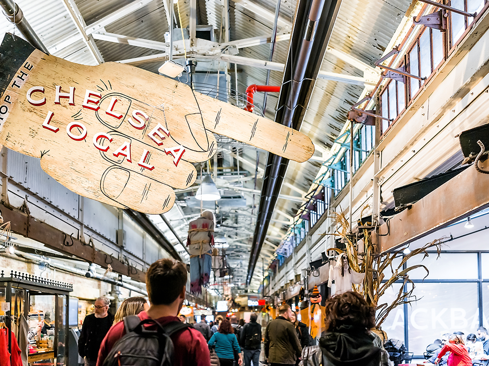Head to Chelsea market in New York for all things food and crafts