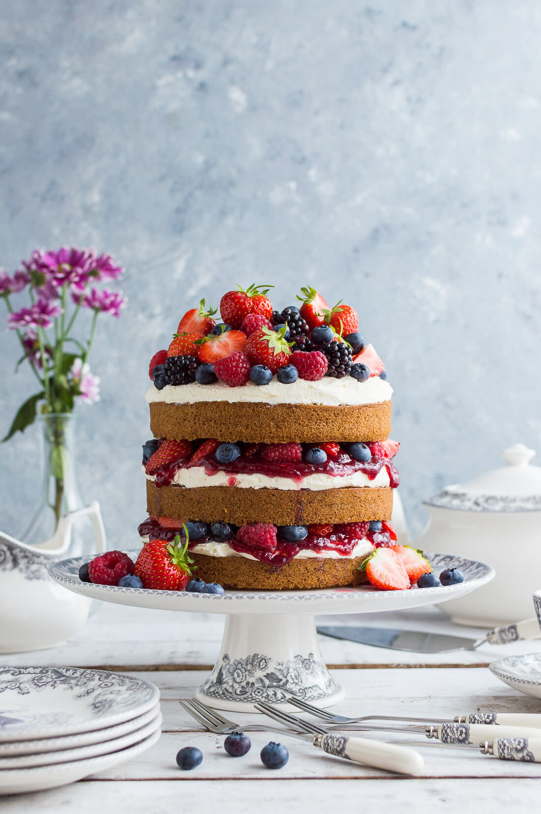 Tempted by this beautiful cake? Start your own Veganuary with this simple vanilla sponge
